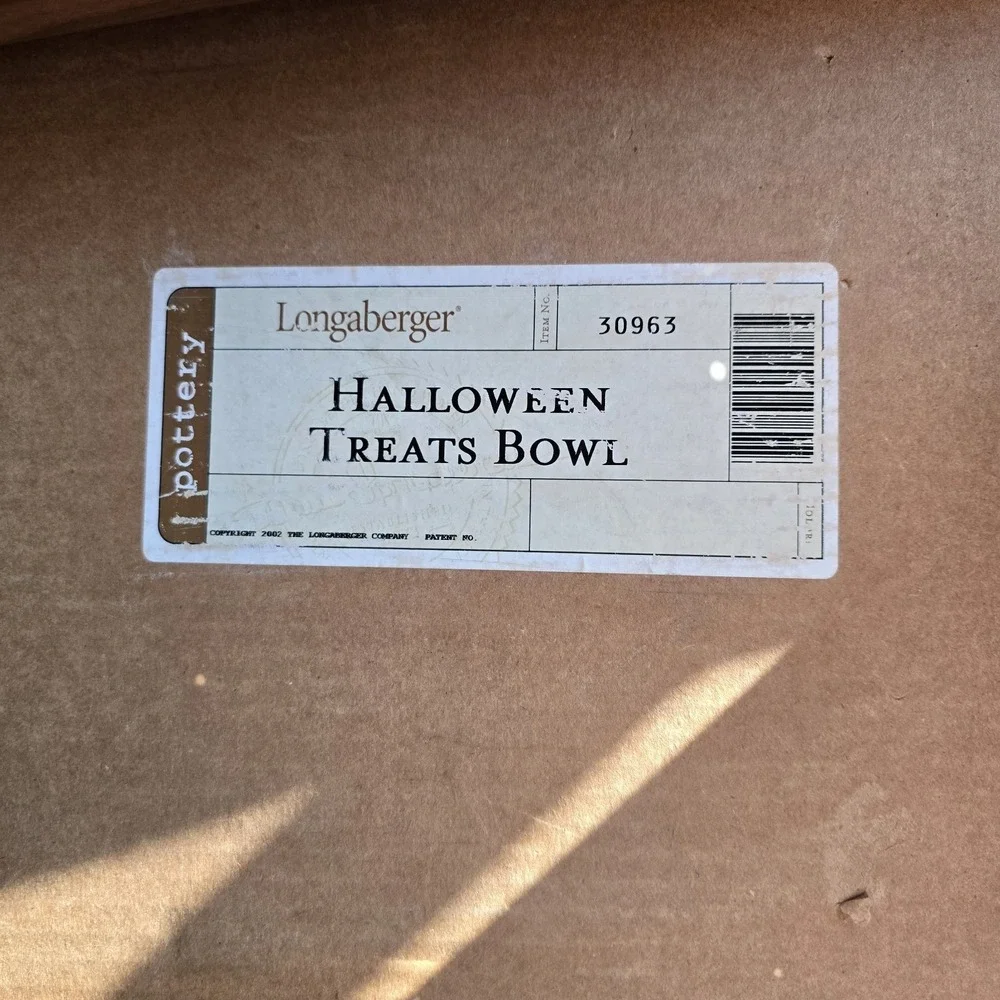 Pumpkins Halloween Treats Bowl Longaberger 30963 Pumpkins Autumn Fall